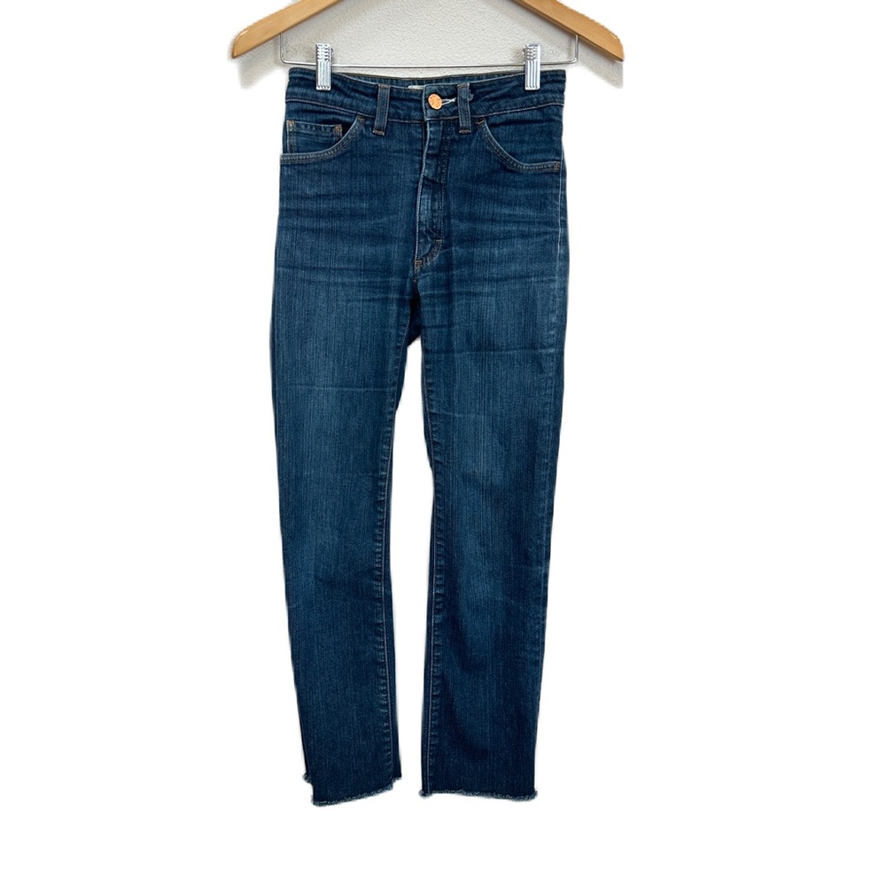 Acne Jeans Mid Rise Ankle Frayed Hem‎ Straight Leg Denim Jeans Women’s 26